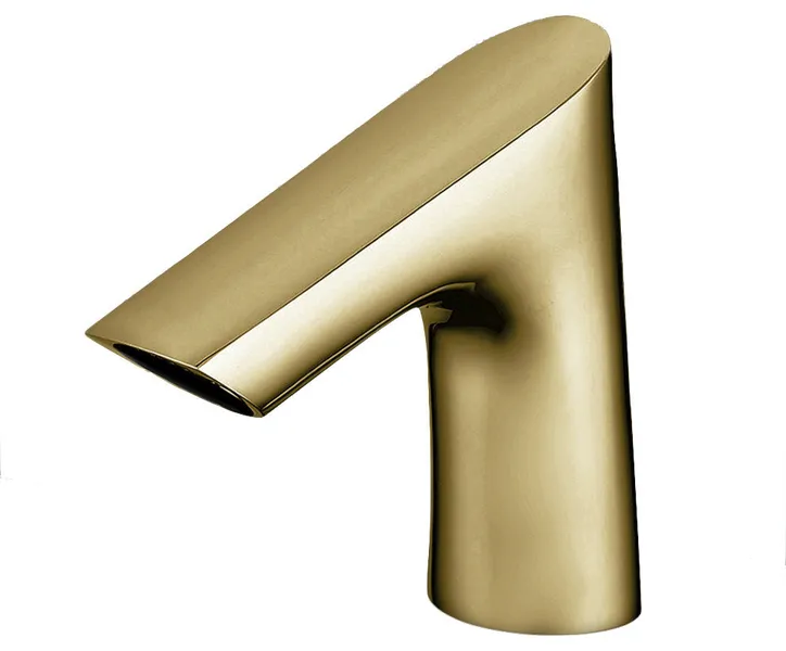 Fontana Commercial Brushed Gold Touch Less Automatic Sensor Faucet, Deck Mount