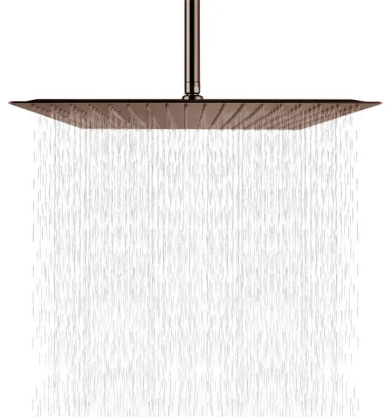 Fontana Light Oil Rubbed Bronze Thin Luxury Bathroom Square Rain Shower Head, 8"