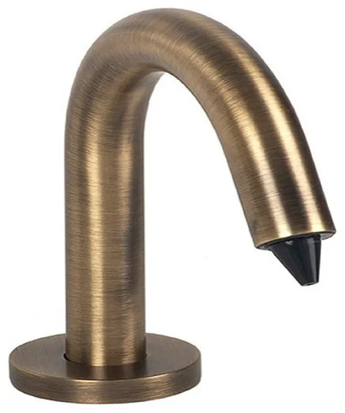 Fontana Sensor Deck Mount Commercial Soap Dispenser In Antique Brass Finish