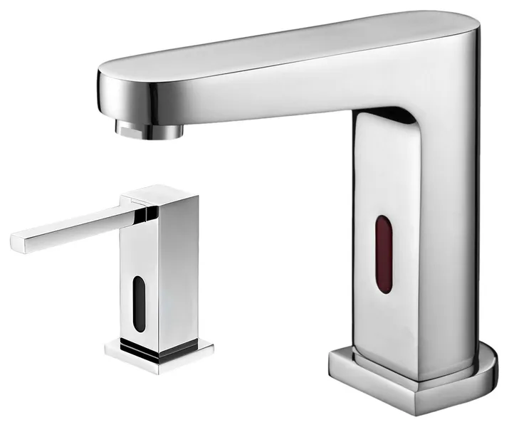 Fontana Set of Commercial Motion Sensor Faucet & Automatic Soap Dispenser