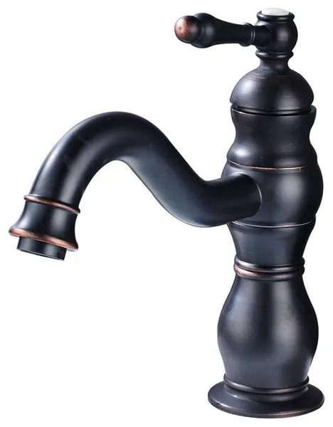 Fontana Single Hole Oil Rubbed Bronze Bathroom Sink Faucet