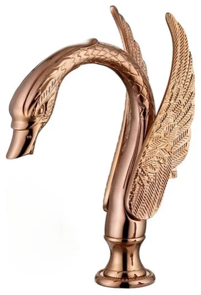 Fontana Swan Commercial Rose Gold Automatic Sensor Hands Free Faucet