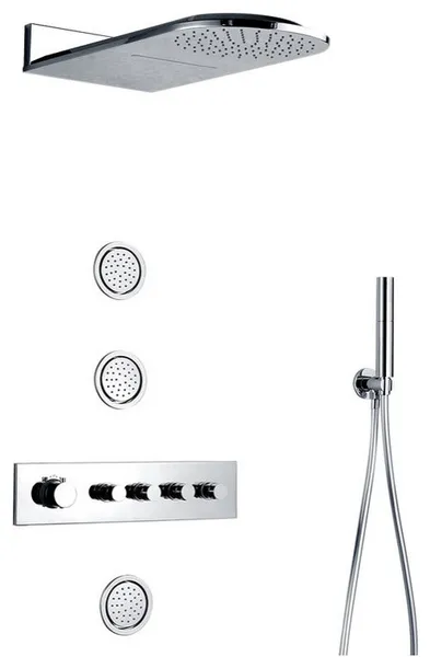 Fontana Texas Thermostatic System with Body Jet Shower Set