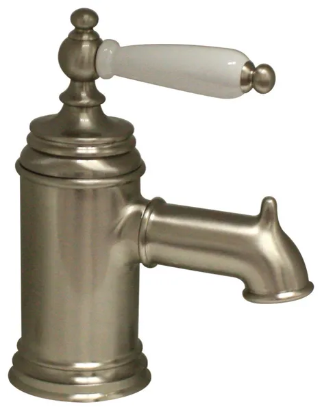 for single Hole/Single Lever Lavatory Faucet, Porcelain Handle, Pop-up Waste