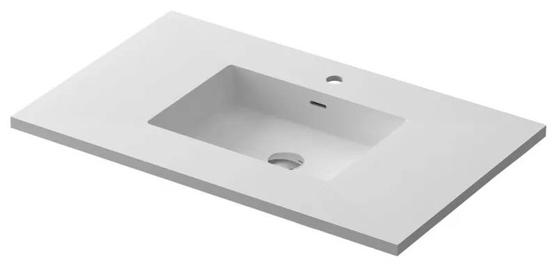 Forever VIVA Stone 36" Matte White Solid Surface Countertop With Integrated Sink