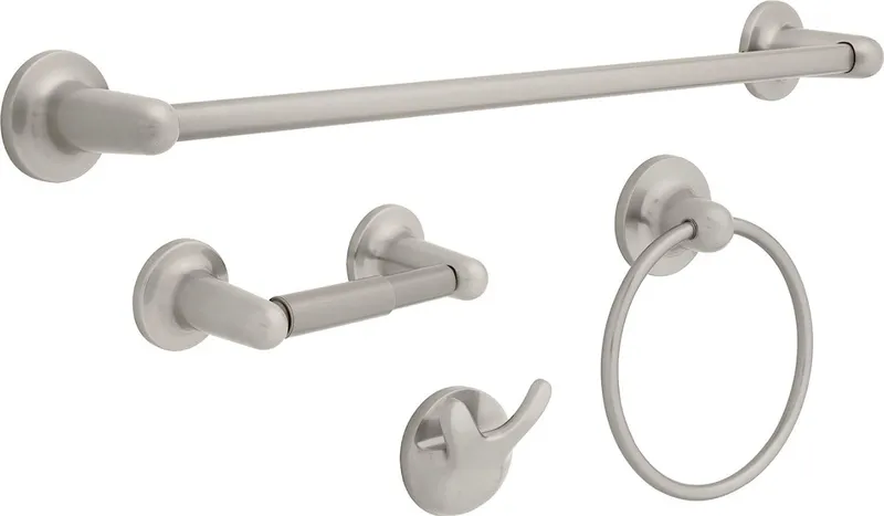 Franklin Brass Astra 4 Piece Bath Accessory Set Oil Rubbed Bronze ATR64-OB, Satin Nickel