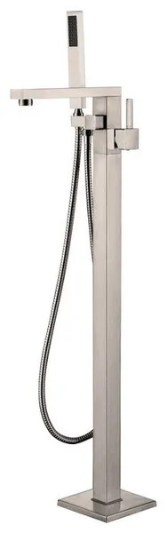 Freestanding faucet, shower head in brushed nickel, Brushed Nickel, VA2011-BN