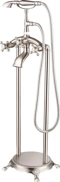 Freestanding faucet, shower head in brushed nickel, Brushed Nickel, VA2029-BN