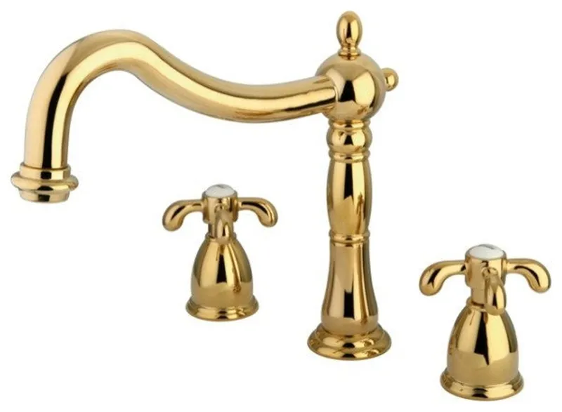 French Country Two Handle Roman Tub Filler