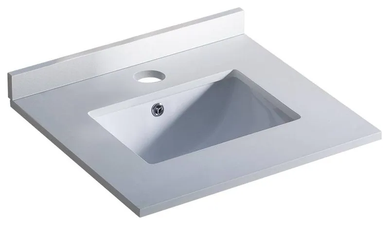 Fresca FCT2024WH-U Oxford 24" White Countertop With Undermount Sink