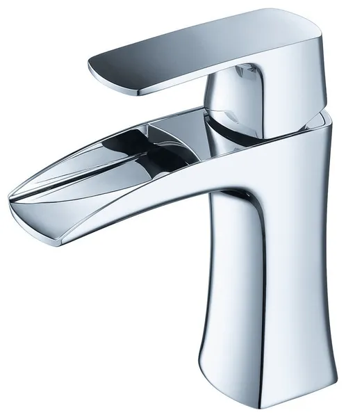 Fresca Fortore Single Hole Mount Bathroom Vanity Faucet - Brushed Nickel
