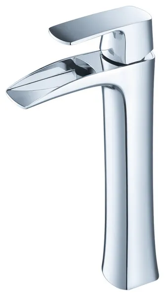 Fresca Fortore Single Hole Vessel Bathroom Vanity Faucet, Chrome