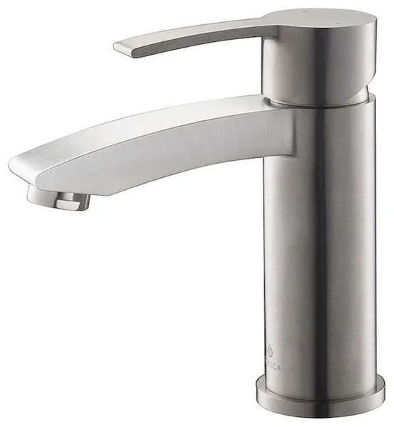 Fresca Livenza Single Hole Mount Bathroom Vanity Faucet, Brushed Nickel