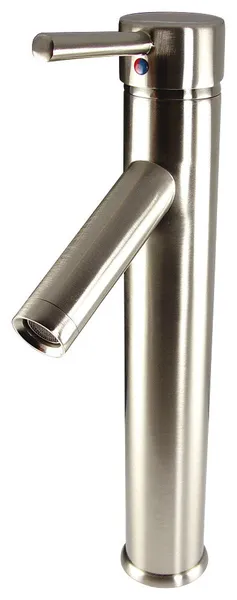 Fresca Soana Single Hole Vessel Mount Bathroom Vanity Faucet, Brushed Nickel
