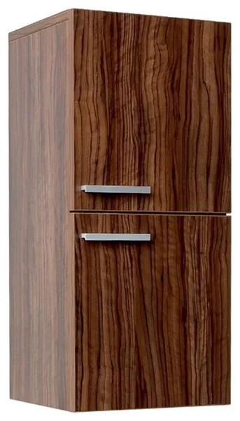 Fresca Walnut Bathroom Linen Side Cabinet with 2 Storage Areas