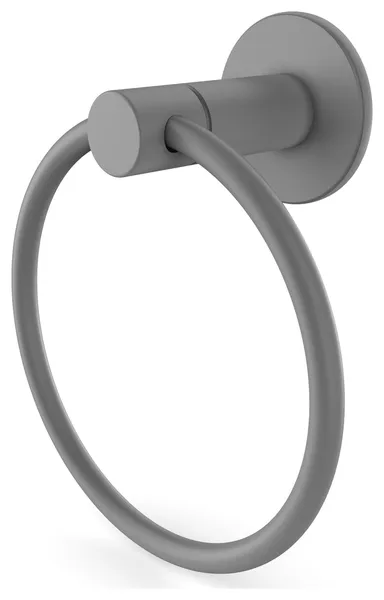 Fresno Towel Ring, Matte Gray