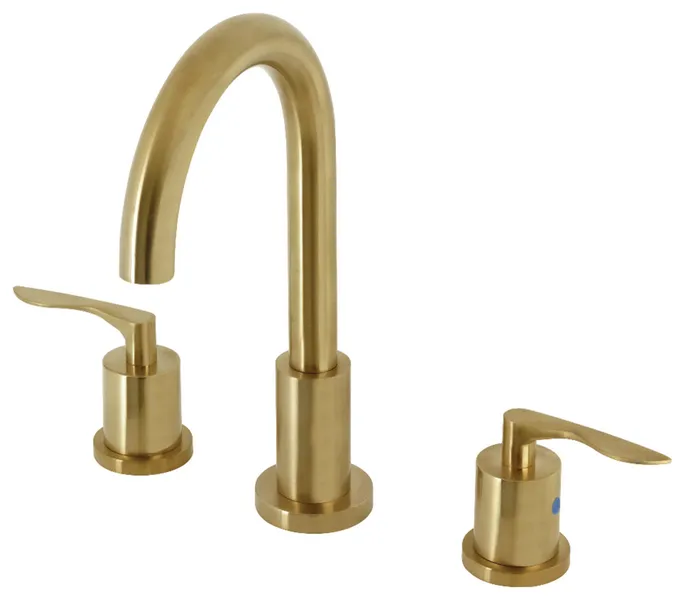 FSC8923SVL Widespread Bathroom Faucet With Brass Pop-Up, Brushed Brass