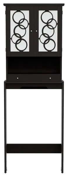 Furniture of America Tara Wood Bathroom Space Saving Cabinet in Cappuccino