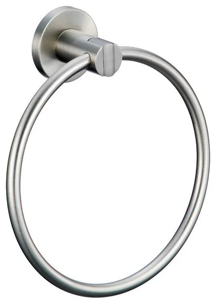 Gatco Wall Mounted Towel Ring in Satin Nickel