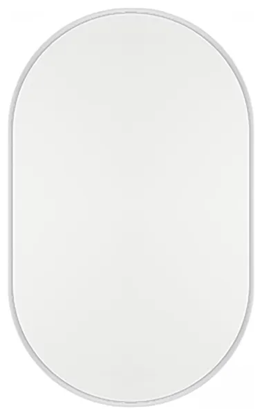 GDF Studio 20"x34" Oval Metal Recessed Bathroom Medicine Cabinet, White