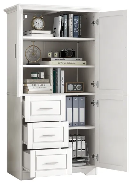 Gewnee Tall and Wide Storage Cabinet