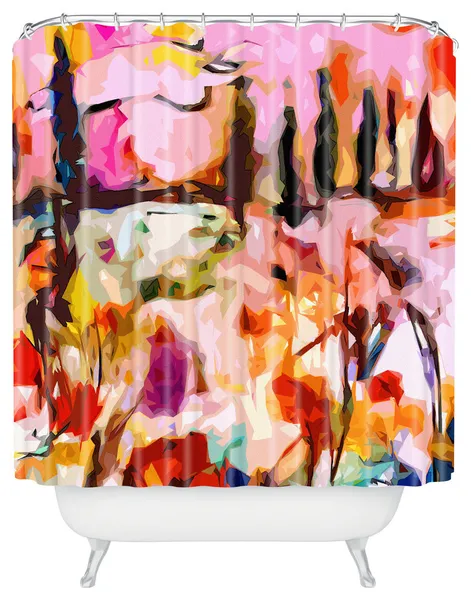 Ginette Fine Art Abstract Tuscany Shower Curtain