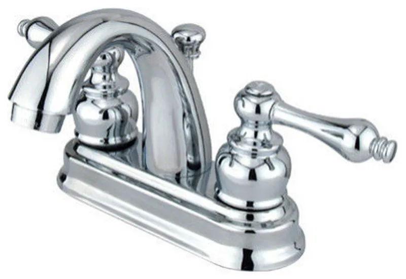 GKB5611AL Restoration Centerset Lavatory Faucet, Metal Lever Handles, Chrome