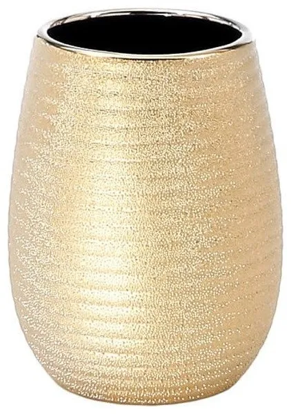 Gold Toothbrush Holder Made From Pottery