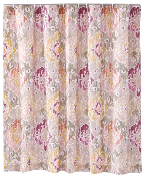 Greenland Home Fashions Ibiza Shower Curtain 72x72-inch Blush
