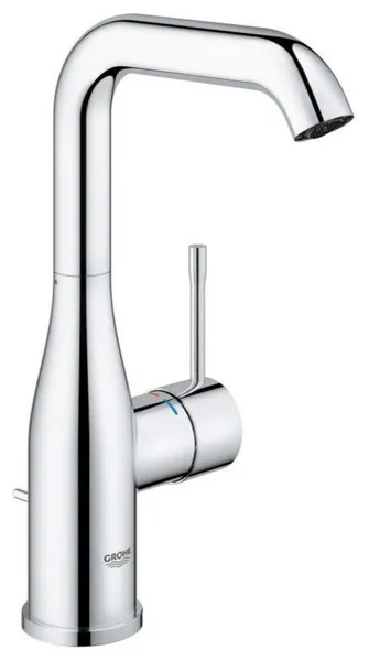 Grohe 23 486 A Essence 1.2 GPM 1 Hole Bathroom Faucet - Starlight Chrome