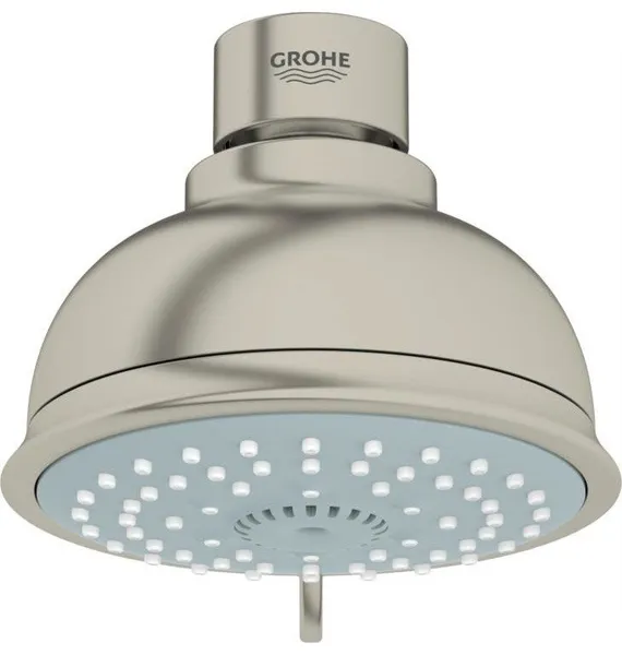 Grohe 27610EN0 New Tempesta Rustic 100 Shower Head, Brushed Nickel