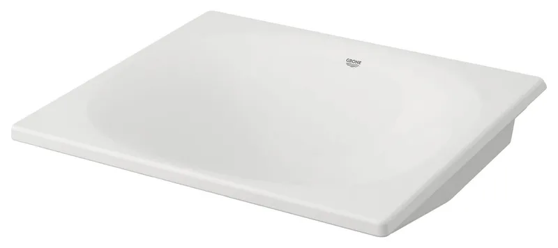Grohe 39 660 Eurocube Undermount or Drop In 21" Bathroom Sink - Alpine White