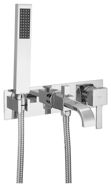 H-Duo Wall Mounted Tub Set With Hand Spray And Easy Box Installation