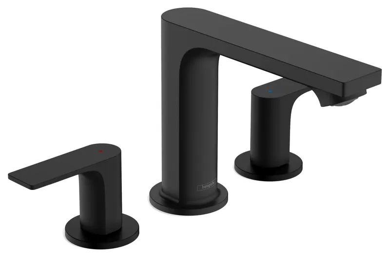 Hansgrohe 72532 Rebris E 1.2 GPM Widespread Bathroom Faucet - Matte Black