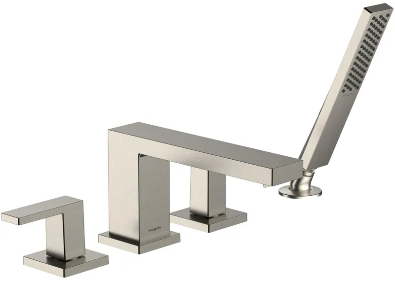 Hansgrohe 73444 Tecturis E Deck Mounted Roman Tub Filler - Brushed Nickel