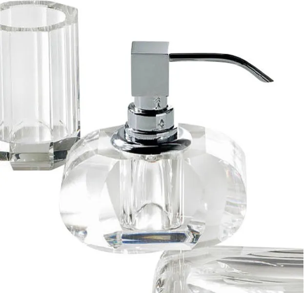 Harmony 517 Crystal Soap Dispenser in Clear Crystal
