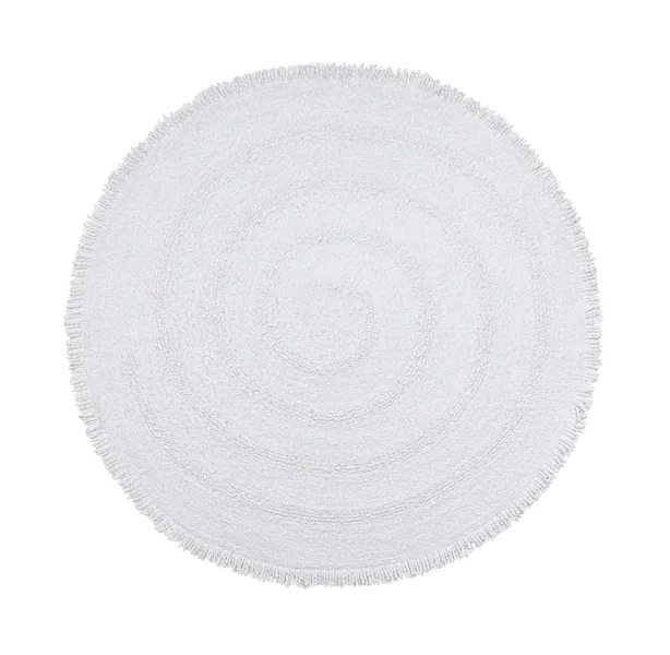 Hartley Machine Tufted Bath Mat, White, 30"x30"