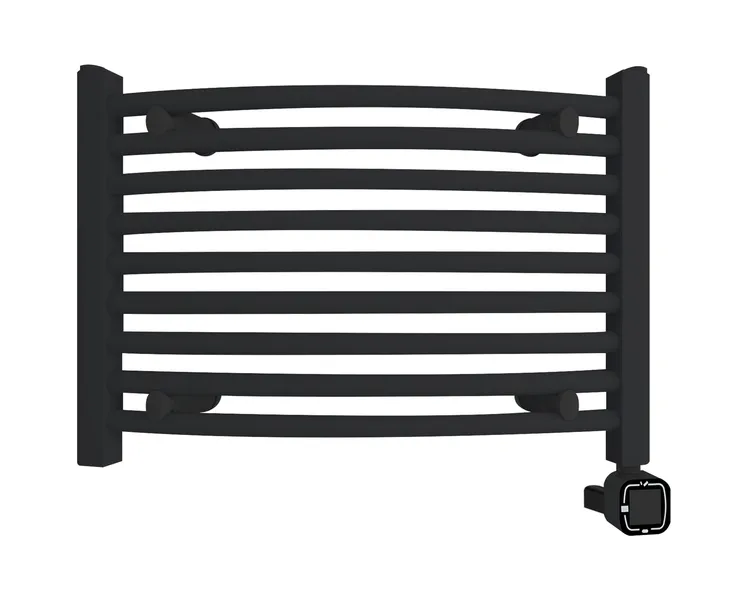 HEATGENE Smart Towel Warmer With Timer and Temperature Control, Matt Black