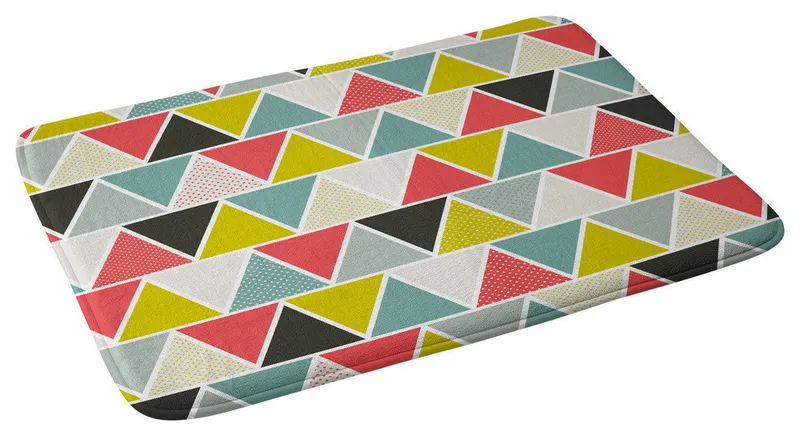 Heather Dutton Triangulum Memory Foam Bath Mat