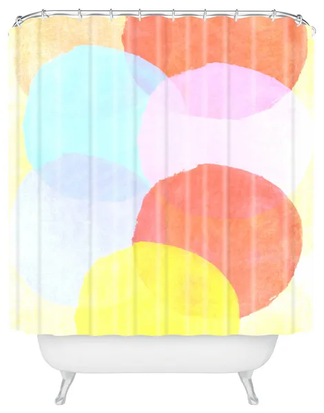 Hello Twiggs Circles Shower Curtain, Medium