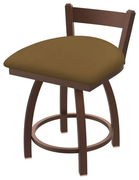 Holland Catalina 821 18" Swivel Vanity Stool - Bronze/Canter Saddle