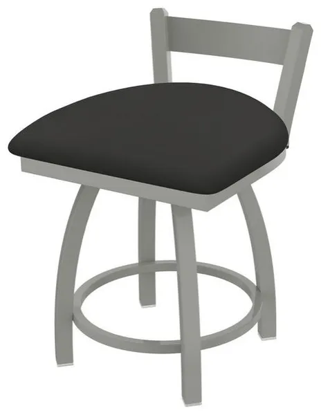 Holland Catalina 821 18" Swivel Vanity Stool - Nickel/Canter Iron