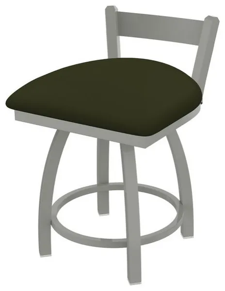 Holland Catalina 821 18" Swivel Vanity Stool - Nickel/Canter Pine