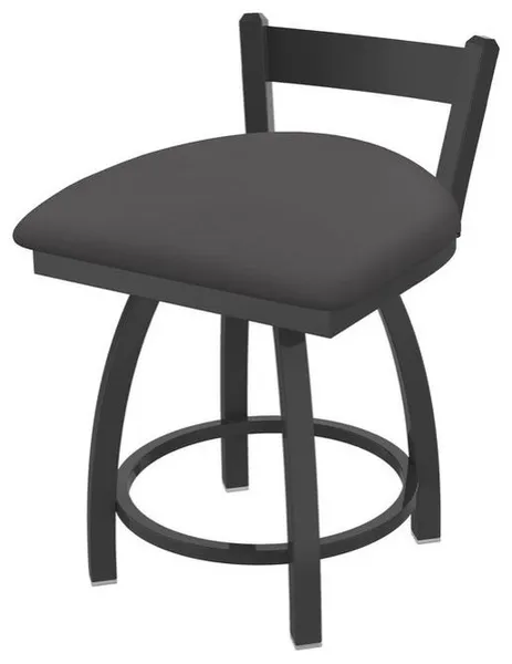 Holland Catalina 821 18" Swivel Vanity Stool - Pewter/Canter Storm