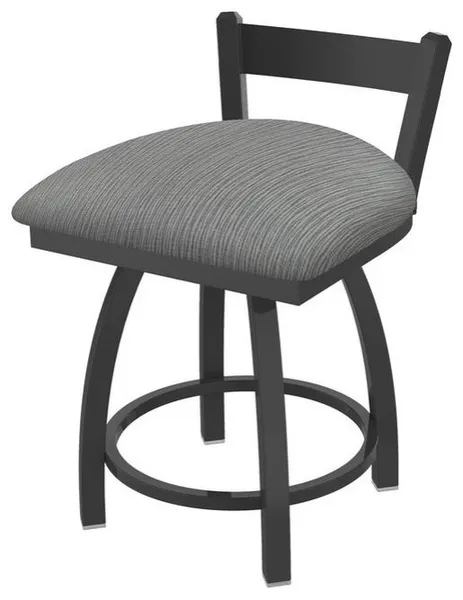 Holland Catalina 821 18" Swivel Vanity Stool - Pewter/Graph Alpine