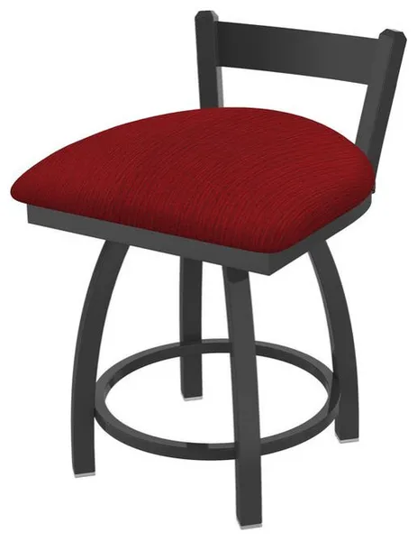 Holland Catalina 821 18" Swivel Vanity Stool - Pewter/Graph Ruby