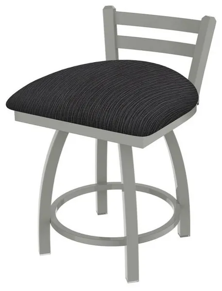 Holland Jackie 411 18" Swivel Vanity Stool - Nickel/Graph Anchor