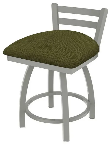Holland Jackie 411 18" Swivel Vanity Stool - Nickel/Graph Parrot