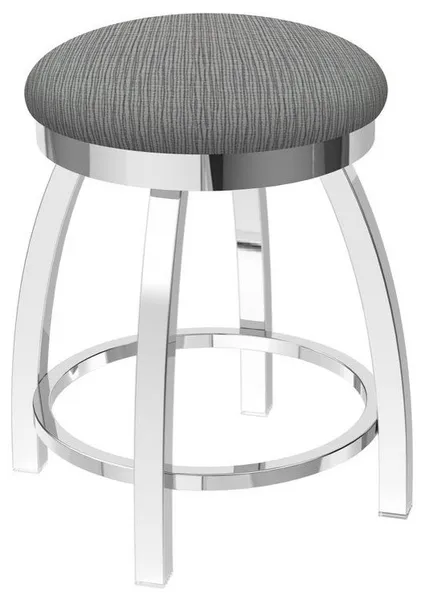 Holland Misha 802 18" Swivel Vanity Stool - Chrome/Graph Alpine