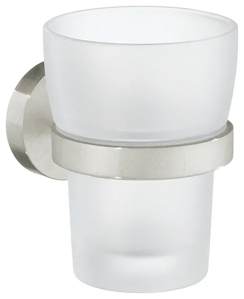 Home Holder With Glass Tumbler Chrome